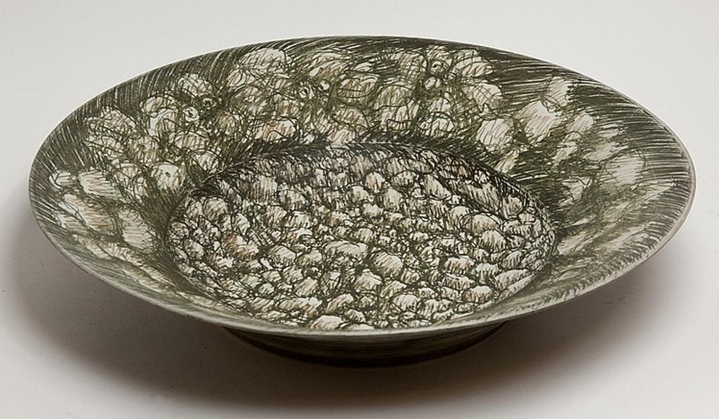 Jack Sures (1934-2018) - Untitled - Untitled (Porcelain plate with unglazed pencil)
