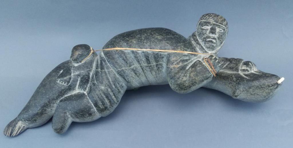 Tivi Ilisituk (1933-2012) - Hunter on Avataq Float with Seal