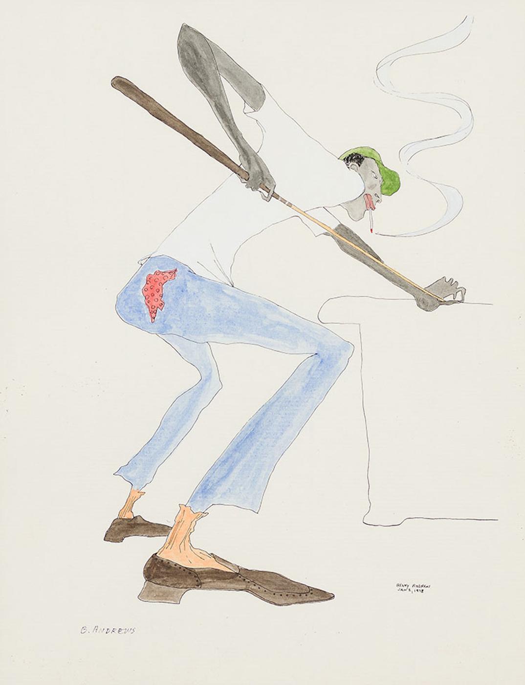 Benny Andrews (1930-2006) - Untitled