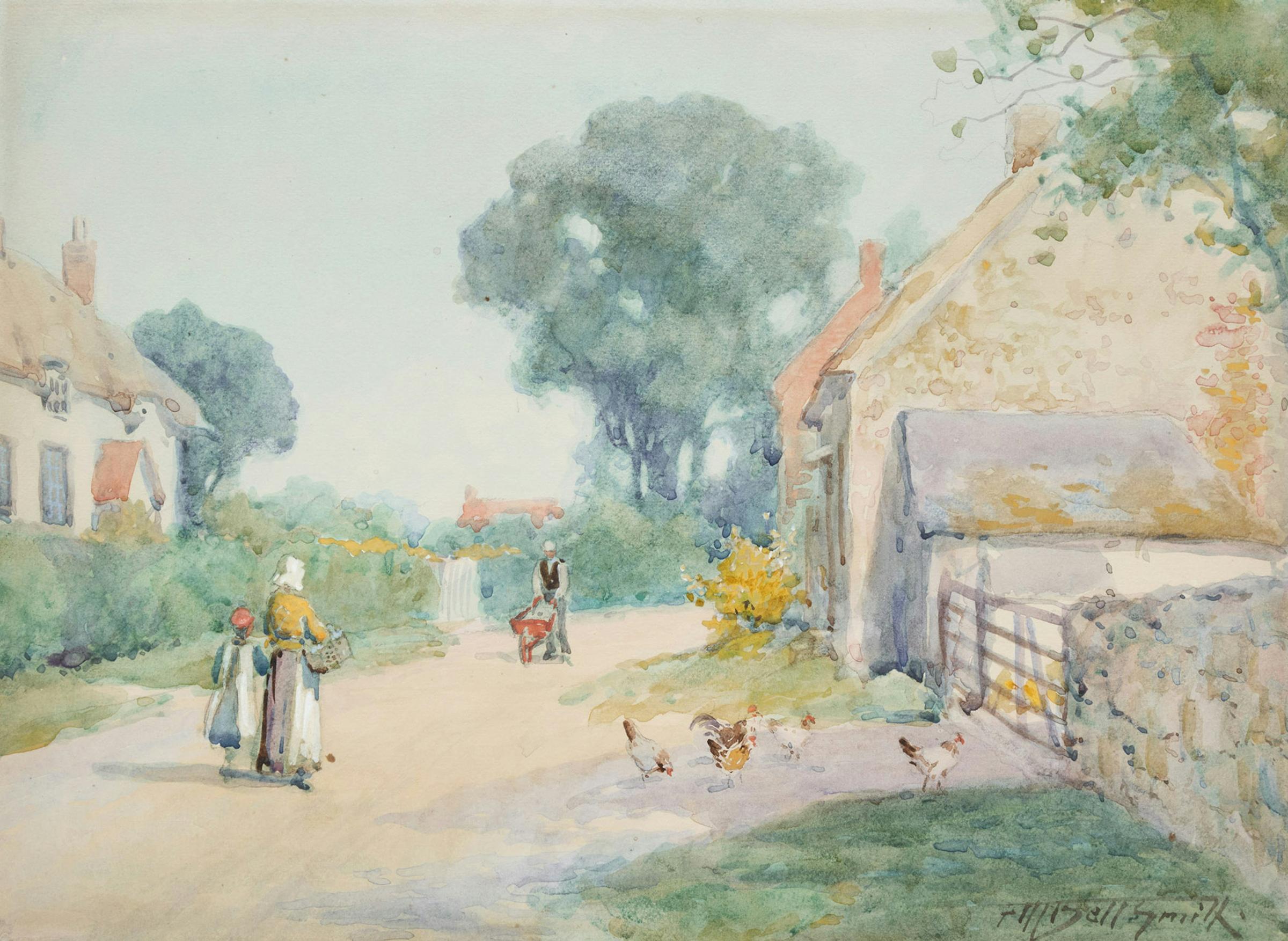 Frederic Martlett Bell-Smith (1846-1923) - Village Scene