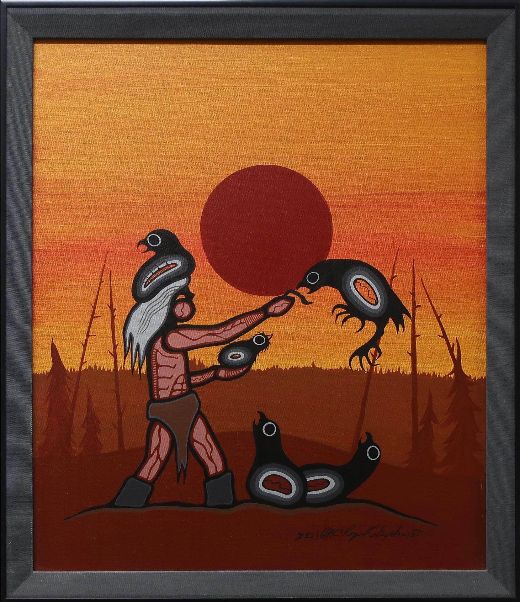 Roger Kakepetum - Untitled (Feeding The Birds)