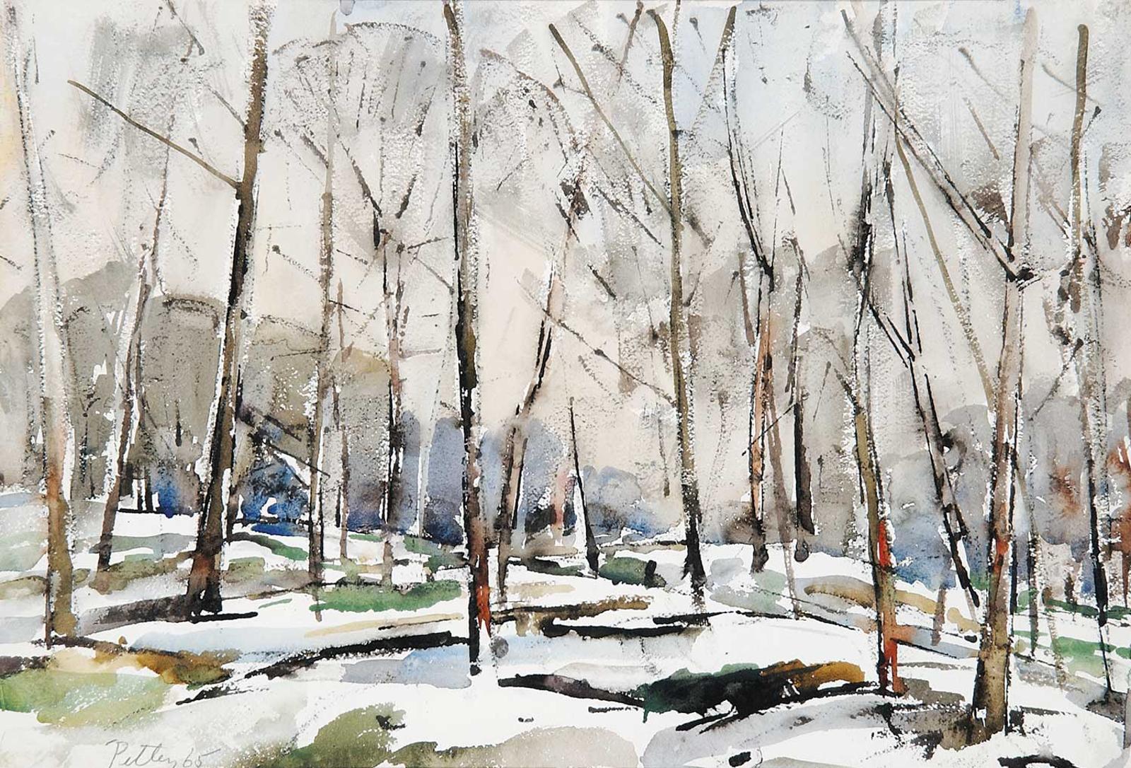 Llewellyn Petley-Jones (1908-1986) - Snow in the Woods