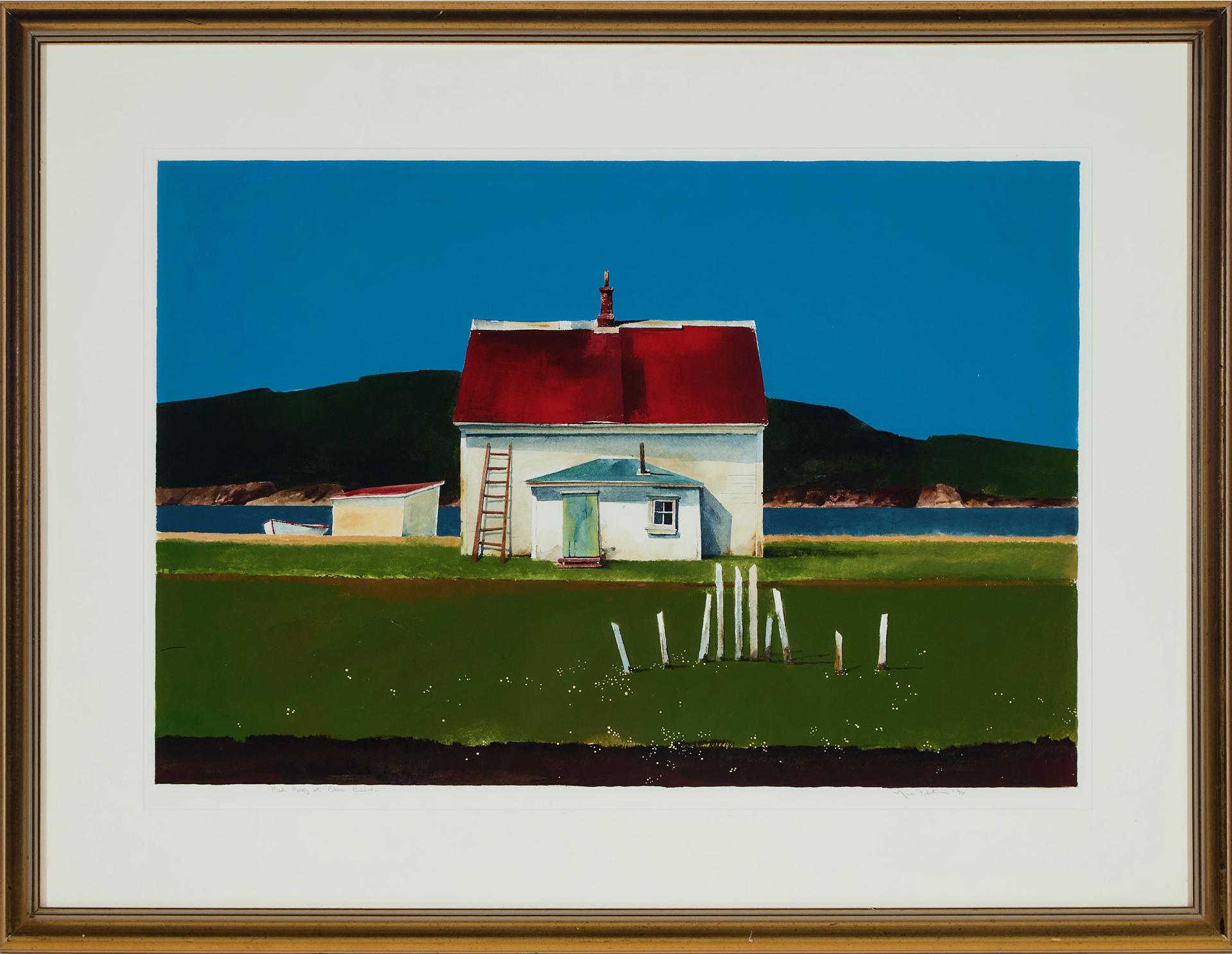 Mark Fletcher - Red Roof At Blue Beach