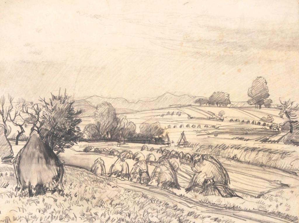 Paul Archibald Octave Caron (1874-1941) - Farm Landscape