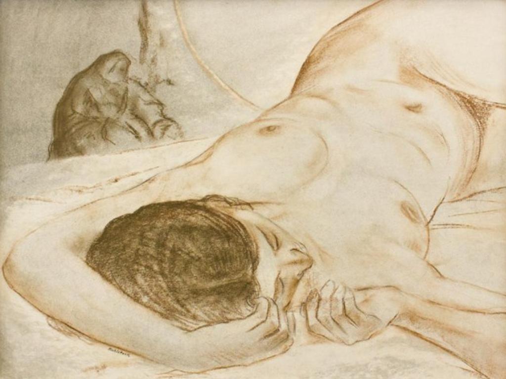 Louis Muhlstock (1904-2001) - Reclining Nude