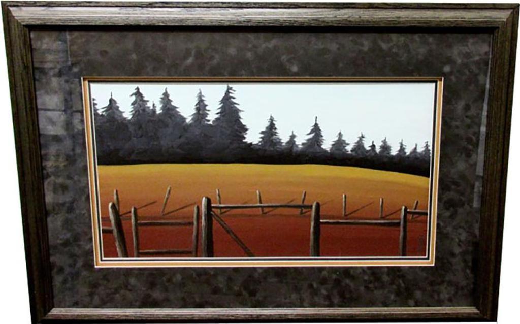 Kenneth Michael - Landscape With Rail Fence