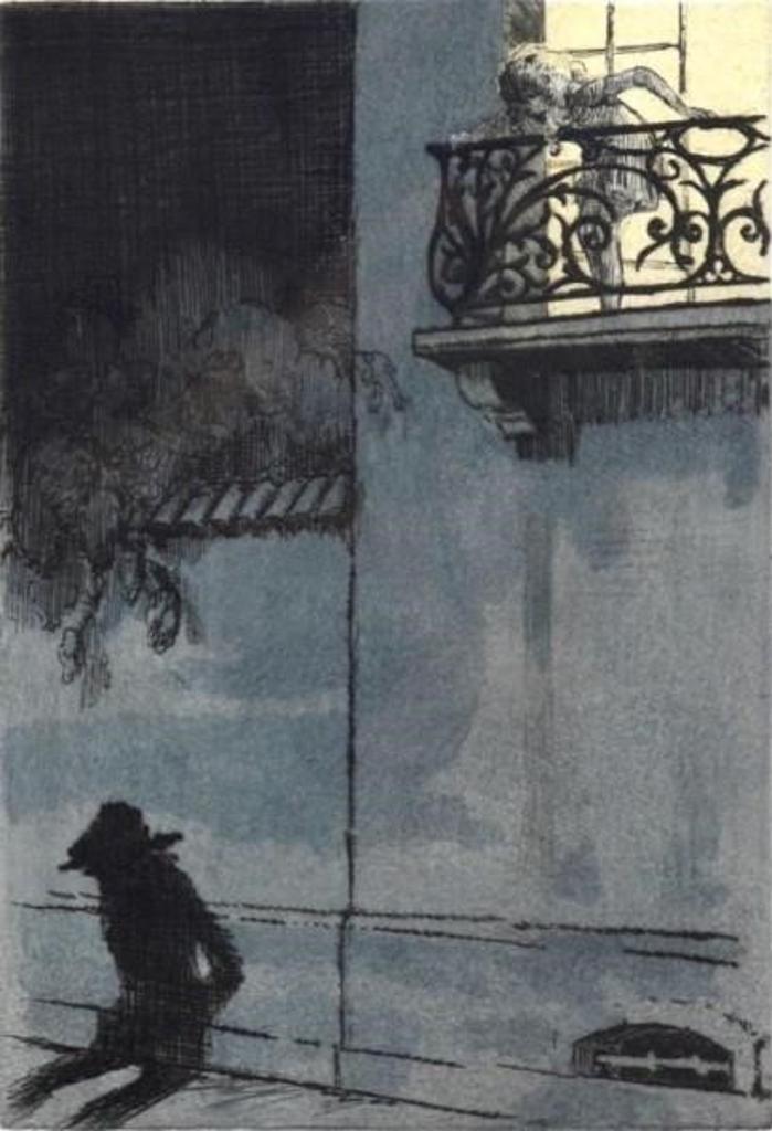 Louis Justin Laurent Icart (1888-1950) - On the Balcony