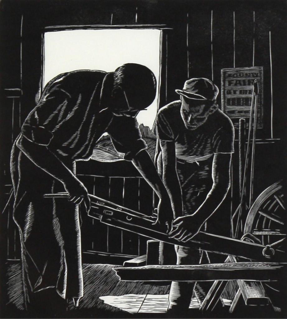 Leonard Hutchinson (1896-1980) - Blacksmith Shop