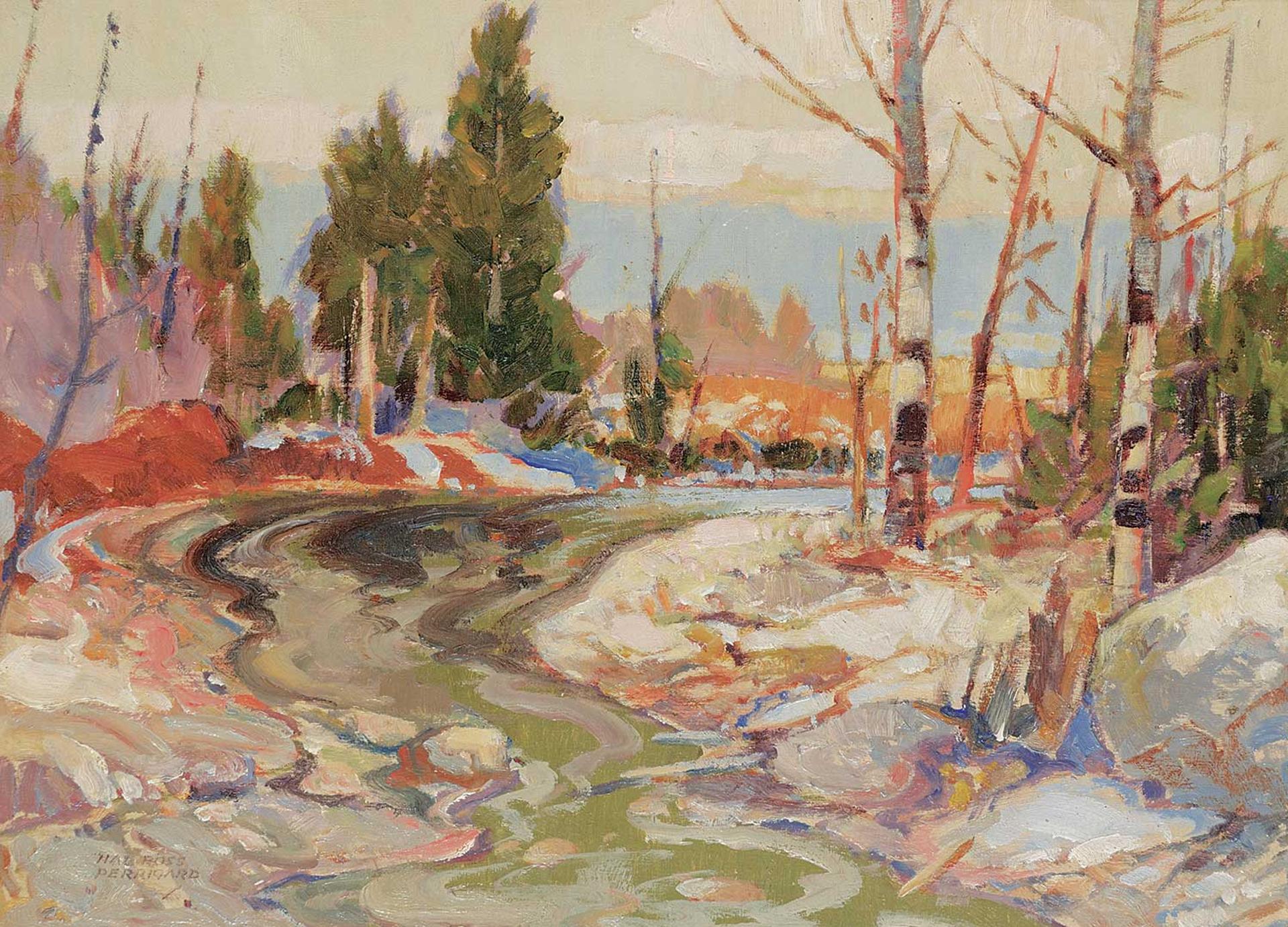 Hal Ross Perrigard (1891-1960) - Narrow Spot - Tomifobia River - Eastern Townships, Spring