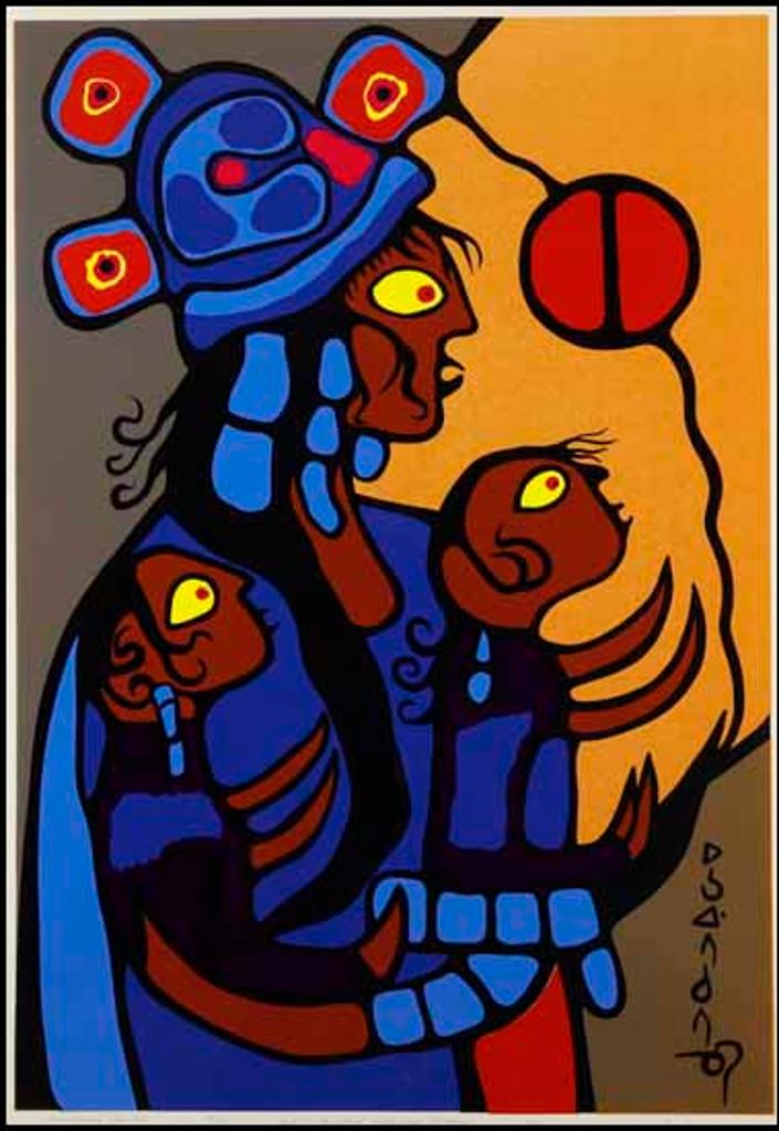 Norval H. Morrisseau (1931-2007) - Artist's Spiritual Wife and Children