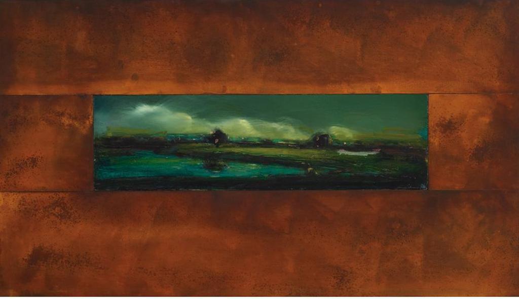 David Charles Bierk (1944-2002) - Green Sky Study, To Heade