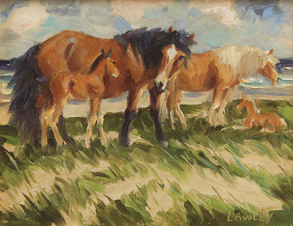 John Douglas Lawley (1906-1971) - Ponies of Sable Island
