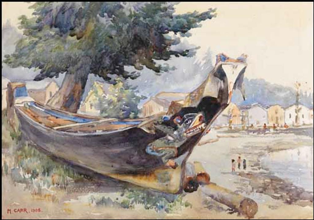 Emily Carr (1871-1945) - War Canoe, Alert Bay