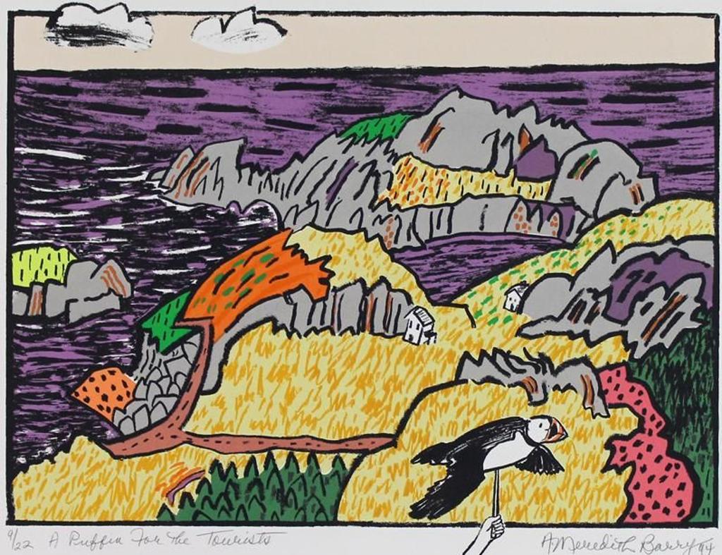 Anne Meredith Barry (1932-2003) - A Puffin For The Tourists; 1994