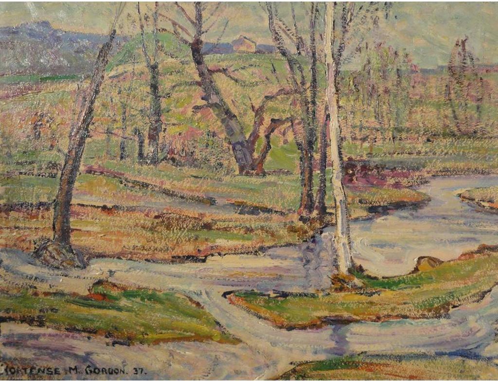 Hortense Crompton Mattice Gordon (1887-1961) - Spring Thaw