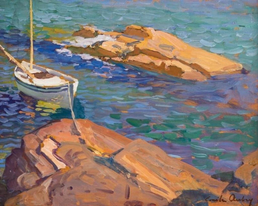 Emile Aubrey (1880-1964) - Dinghy by the Shore