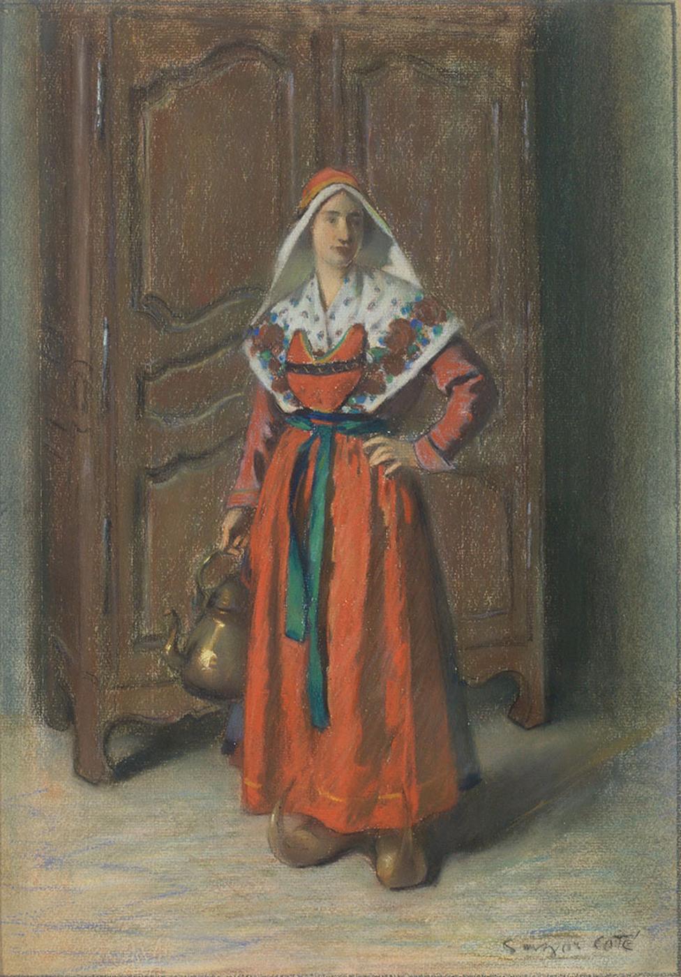 Marc-Aurèle de Foy Suzor-Coté (1869-1937) - Woman Wearing a Bethmale Costume