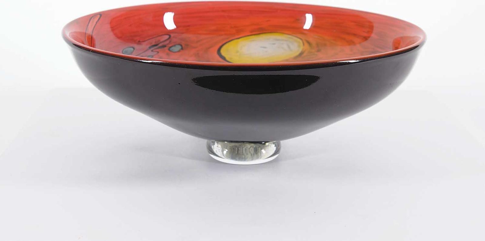 Morna Tudor - Footed Bowl with Colourful Interior