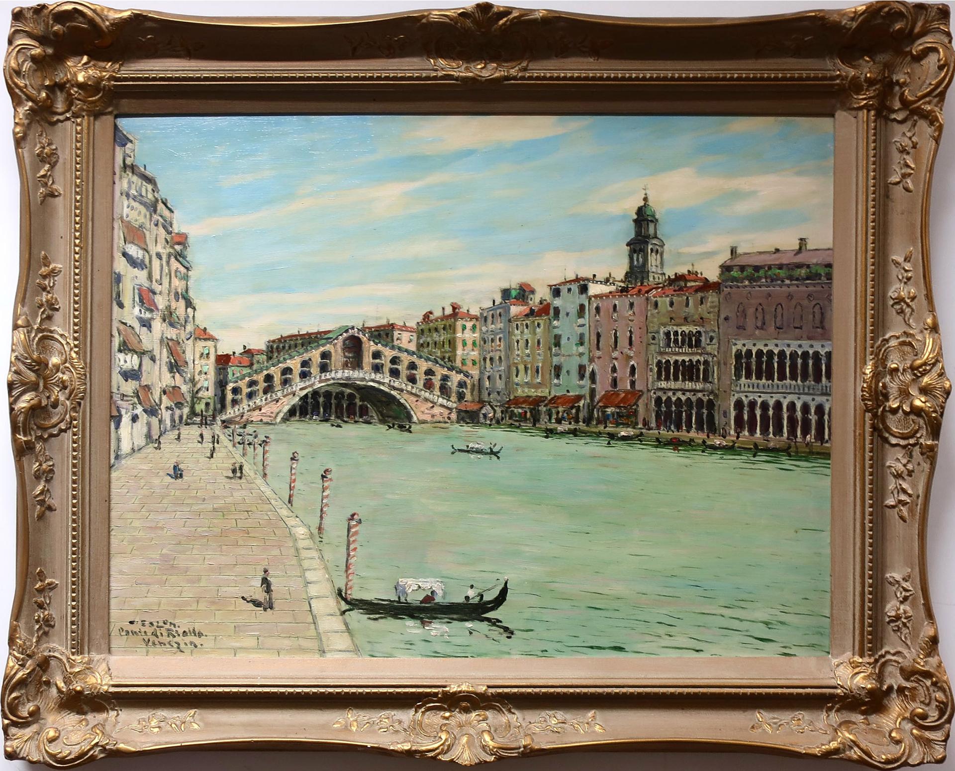 Osvald Eslon (1895-1961) - Ponte Di Rialto, Venezia