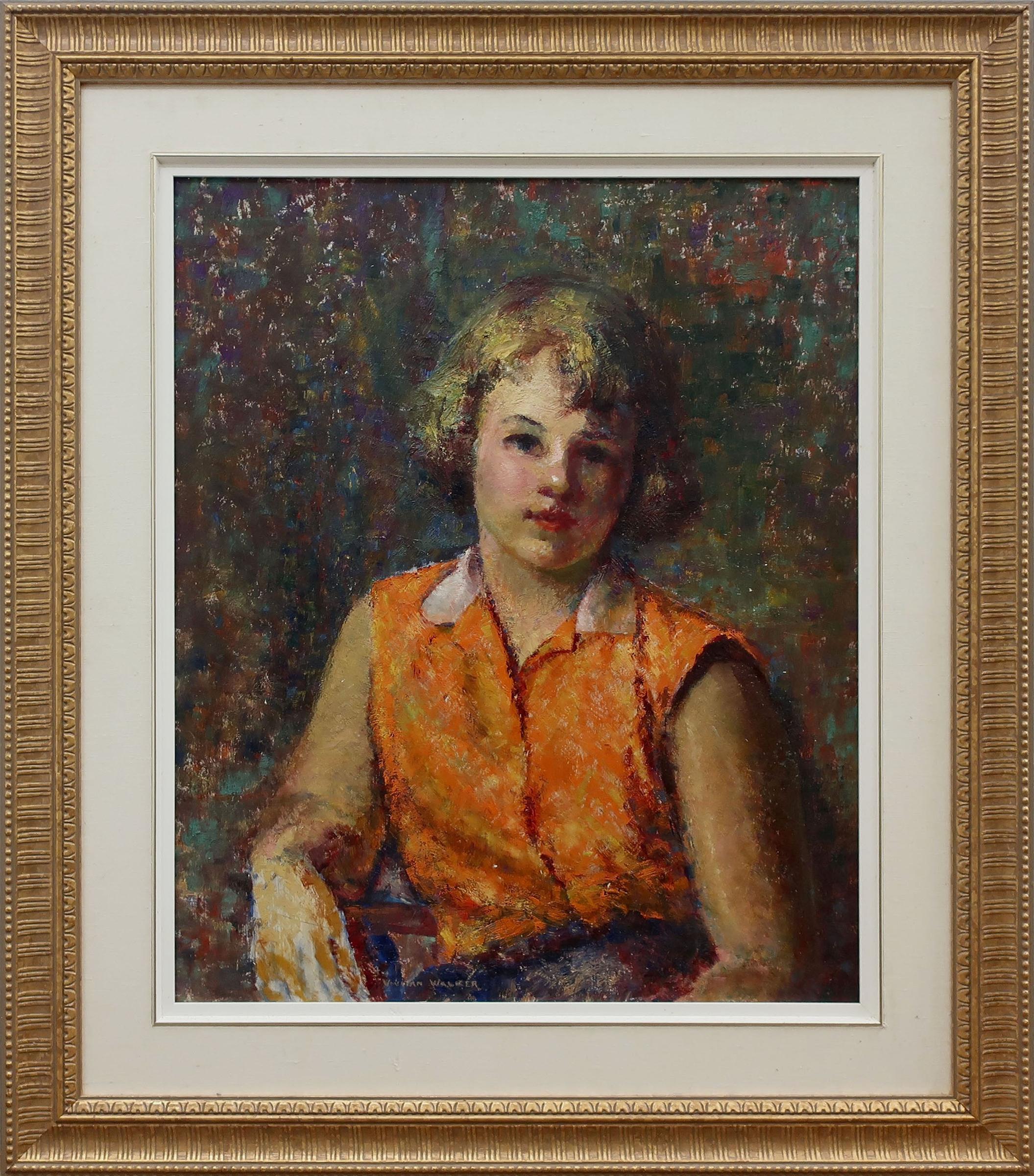 Vivian Walker (1903-1994) - Portrait Of A Young Blond Haired Girl