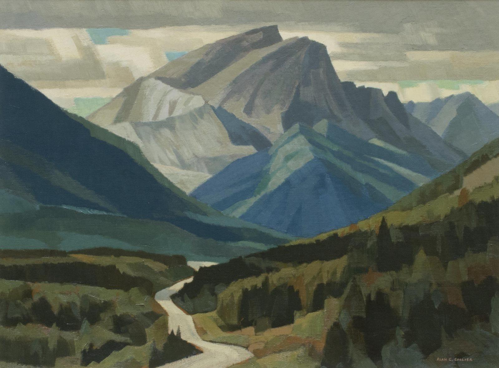 Alan Caswell Collier (1911-1990) - The Kananaskis Road (North From About Mile 75)