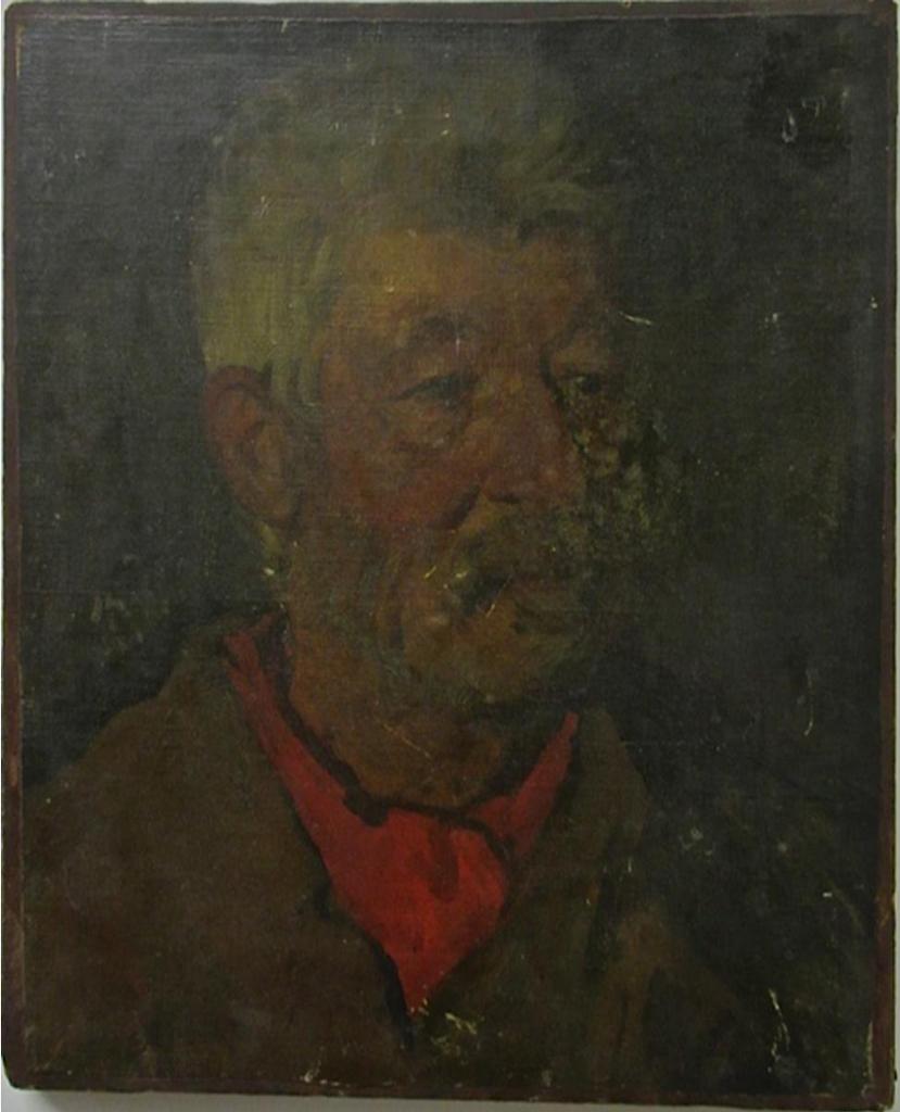 James Kerr-Lawson (1864-1939) - Portrait Of “Pietro” My Gondolier