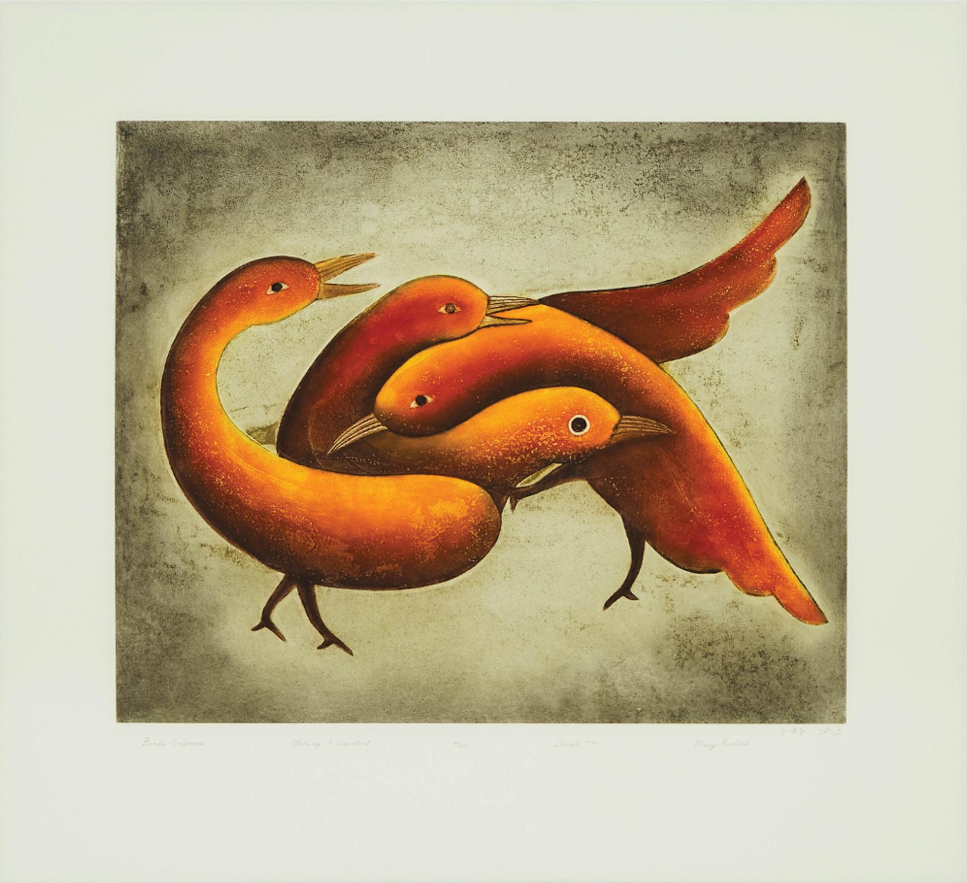 Mary Pudlat (1923-2002) - Birds Embrace, 1999