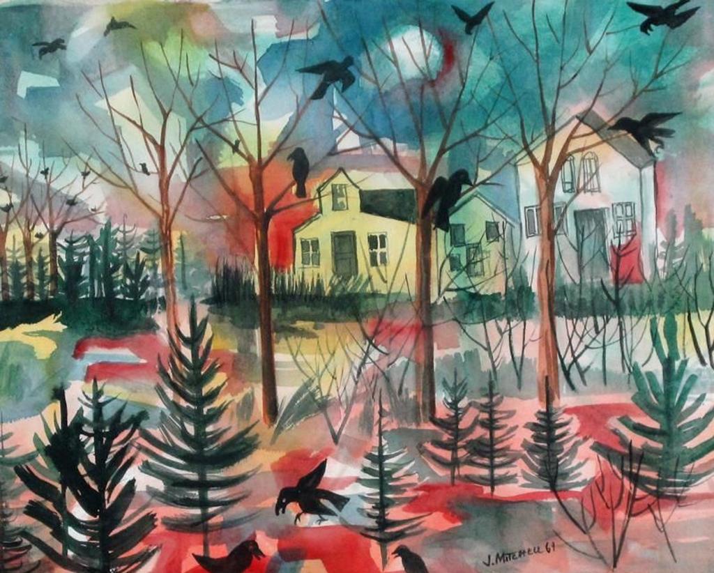 Janet Mitchell (1915-1998) - Neighbourhood Crows; 1969