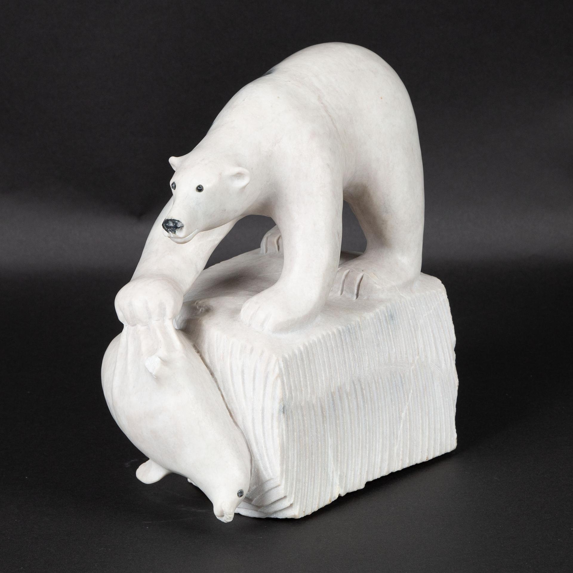 Simon Qamanirq (1953) - Bear Hauling Seal