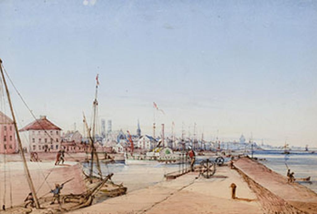 James D. Duncan (1805-1881) - Montreal, Harbor Scene