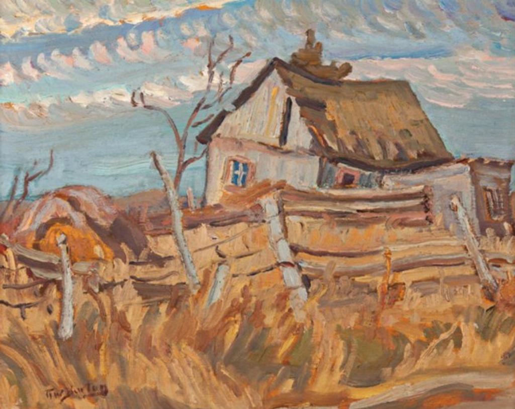 Ralph Wallace Burton (1905-1983) - Old Buildings, Wakefield, Quebec
