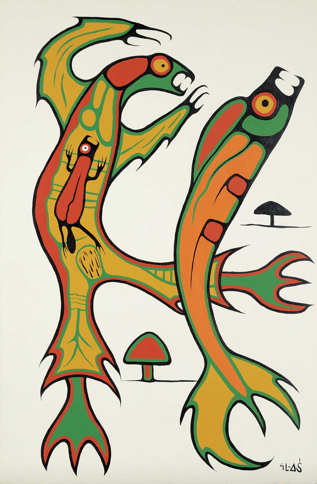 Samuel (Sam) Ash (1951) - Untitled - Fighting Spirits