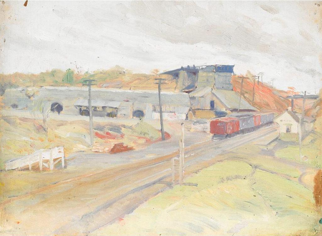 Thomas Garland Greene (1875-1955) - Railway Mining Scene