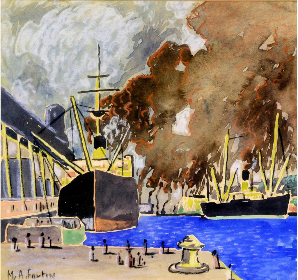 Marc-Aurèle Fortin (1888-1970) - Port de Montréal
