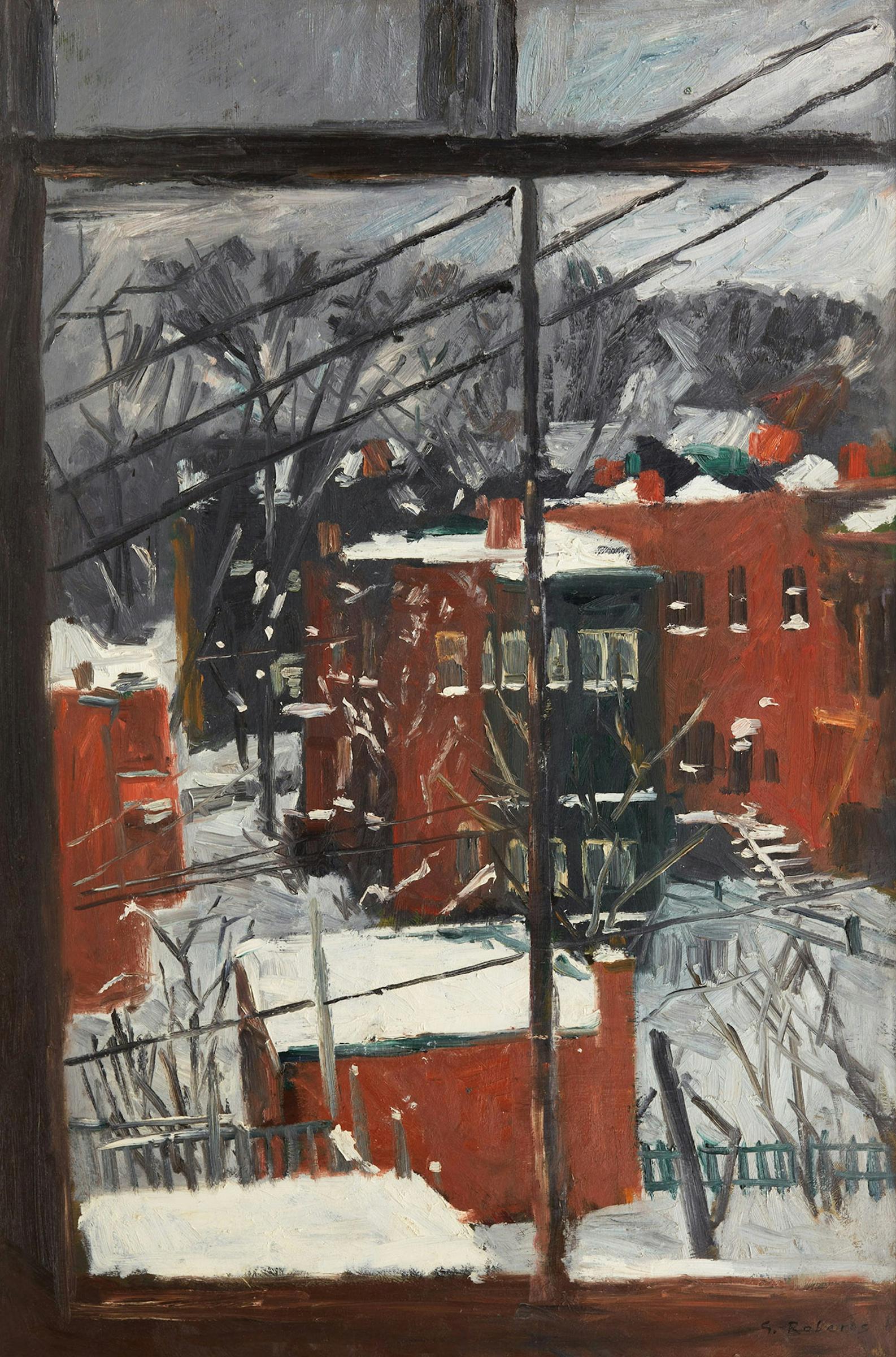 William Goodridge Roberts (1921-2001) - City Houses in Winter