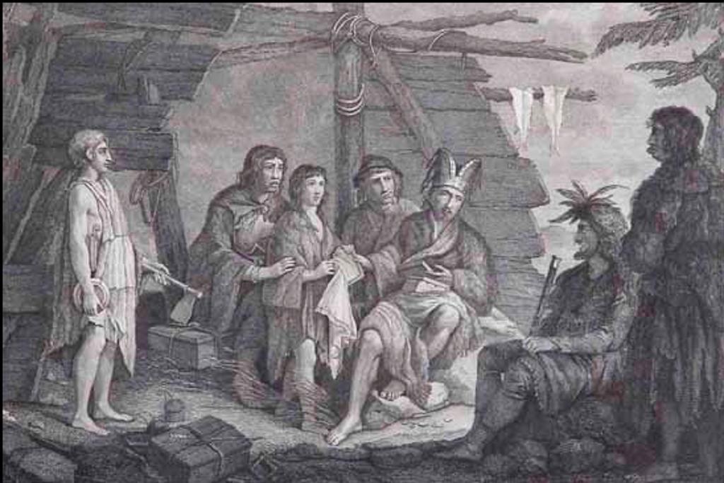 Gaspard Duché de Vancy (1756-1788) - Costumes des habitans du port des Français, Sur la Côte du Nord-Ouest de L'Amerique (02693/2013-2664)