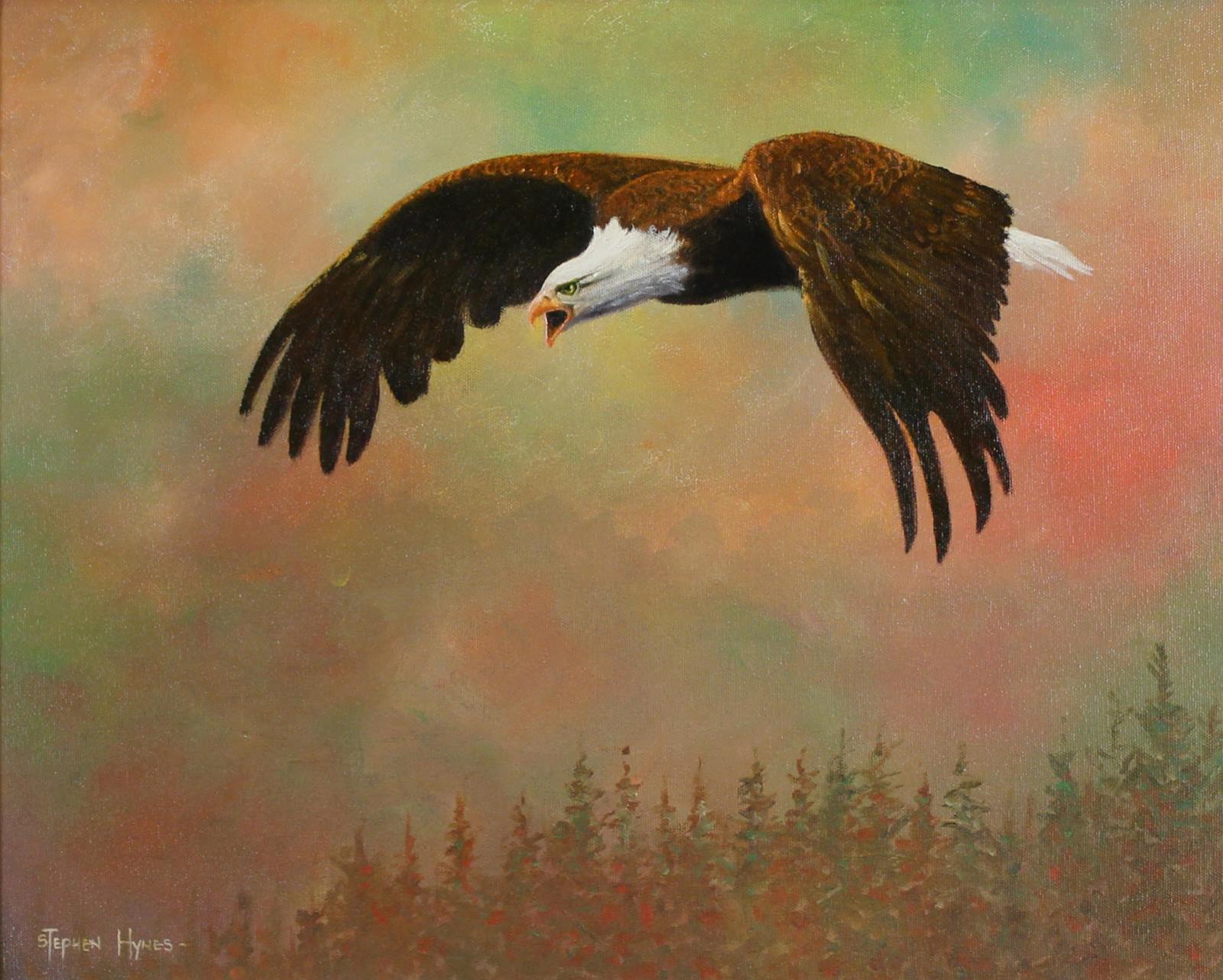 Stephen Hynes (1944) - Eagle Over Nanaimo; 2010