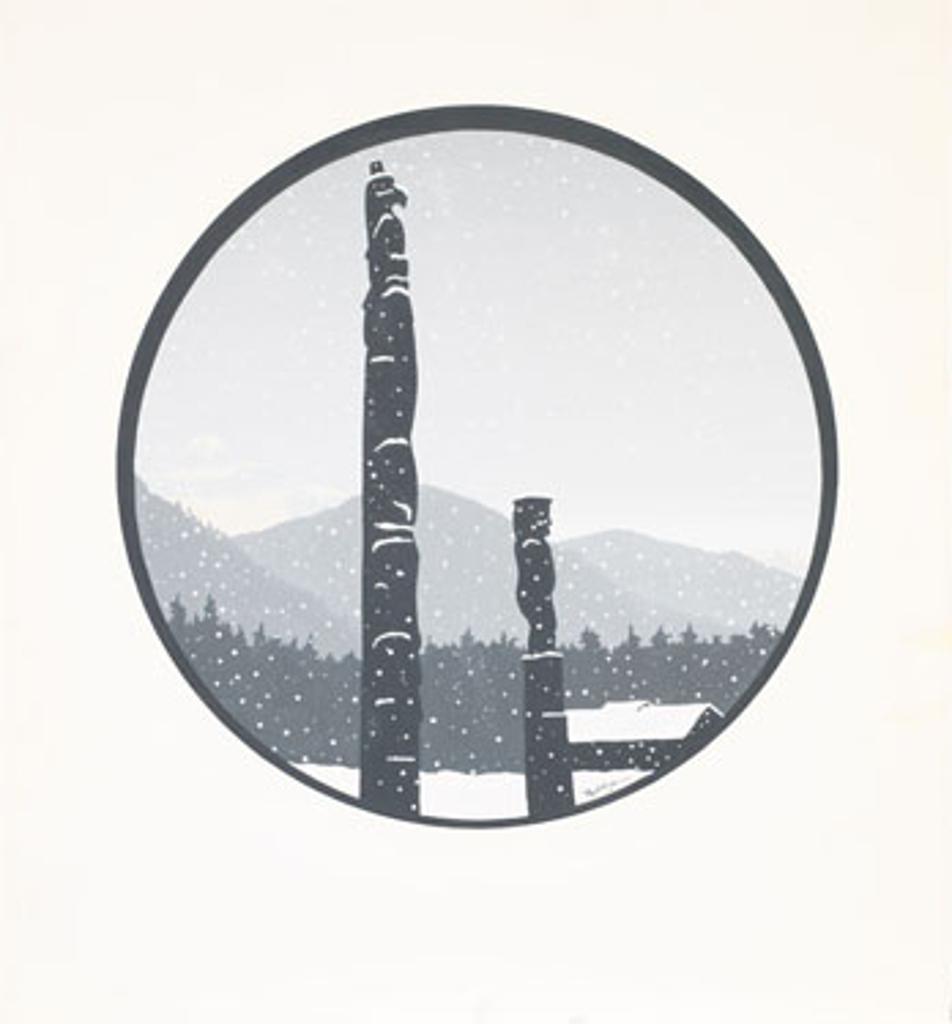 Roy Henry Vickers (1946) - Totems in a Snowfall