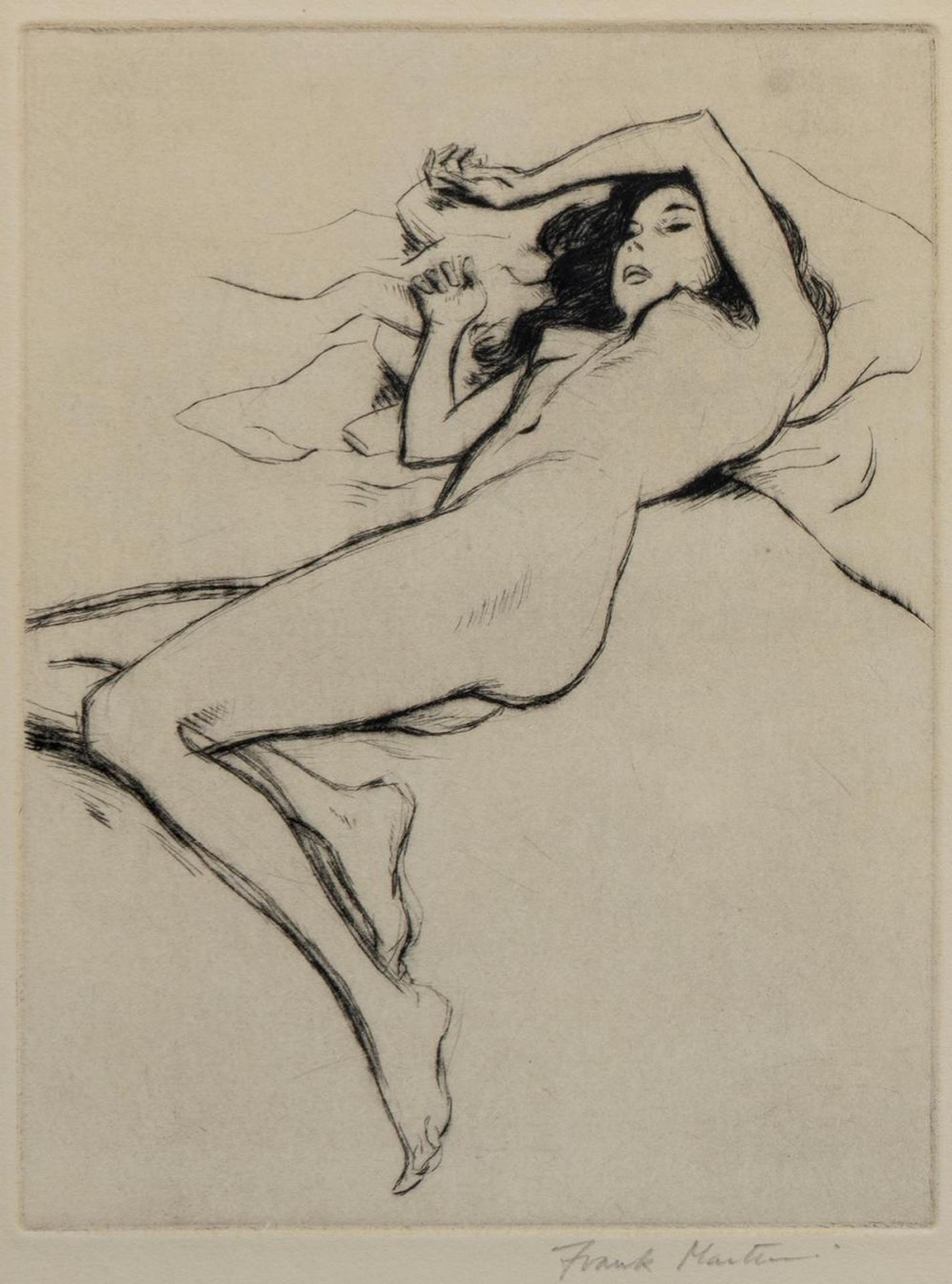 Frank Martin (1921-2005) - Untitled - Reclining Nude