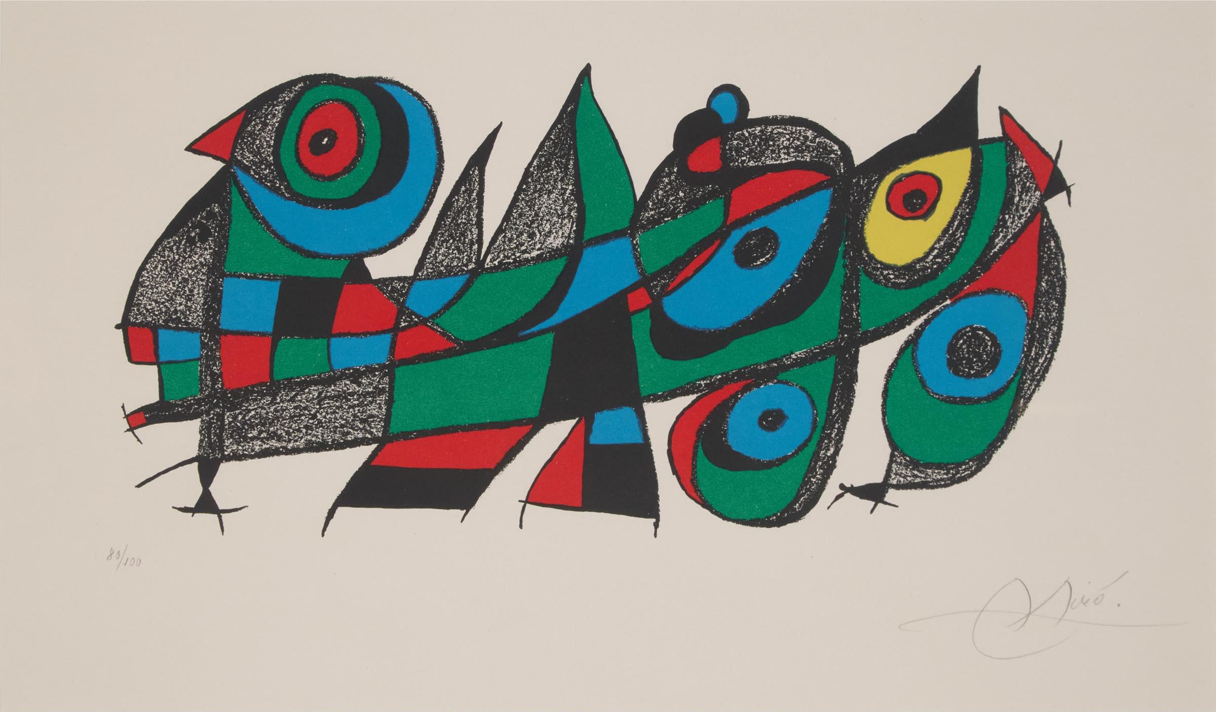 Joan Miró (1893-1983) - L'OISEAU AMOUREUX, 1974 [C. 937]