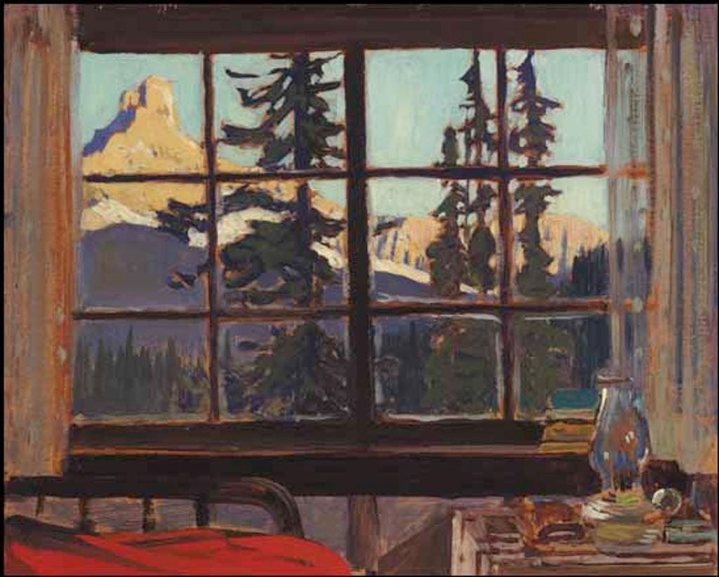 James Edward Hervey (J.E.H.) MacDonald (1873-1932) - Morning, Mountain Camp (Cathedral Peak from O'Hara Camp)