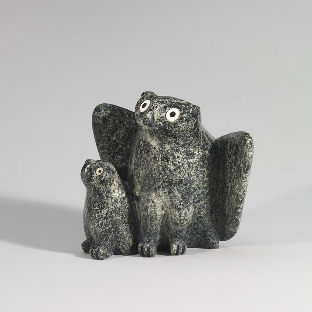 Joanasie Manning (1967) - Two Perched Owls