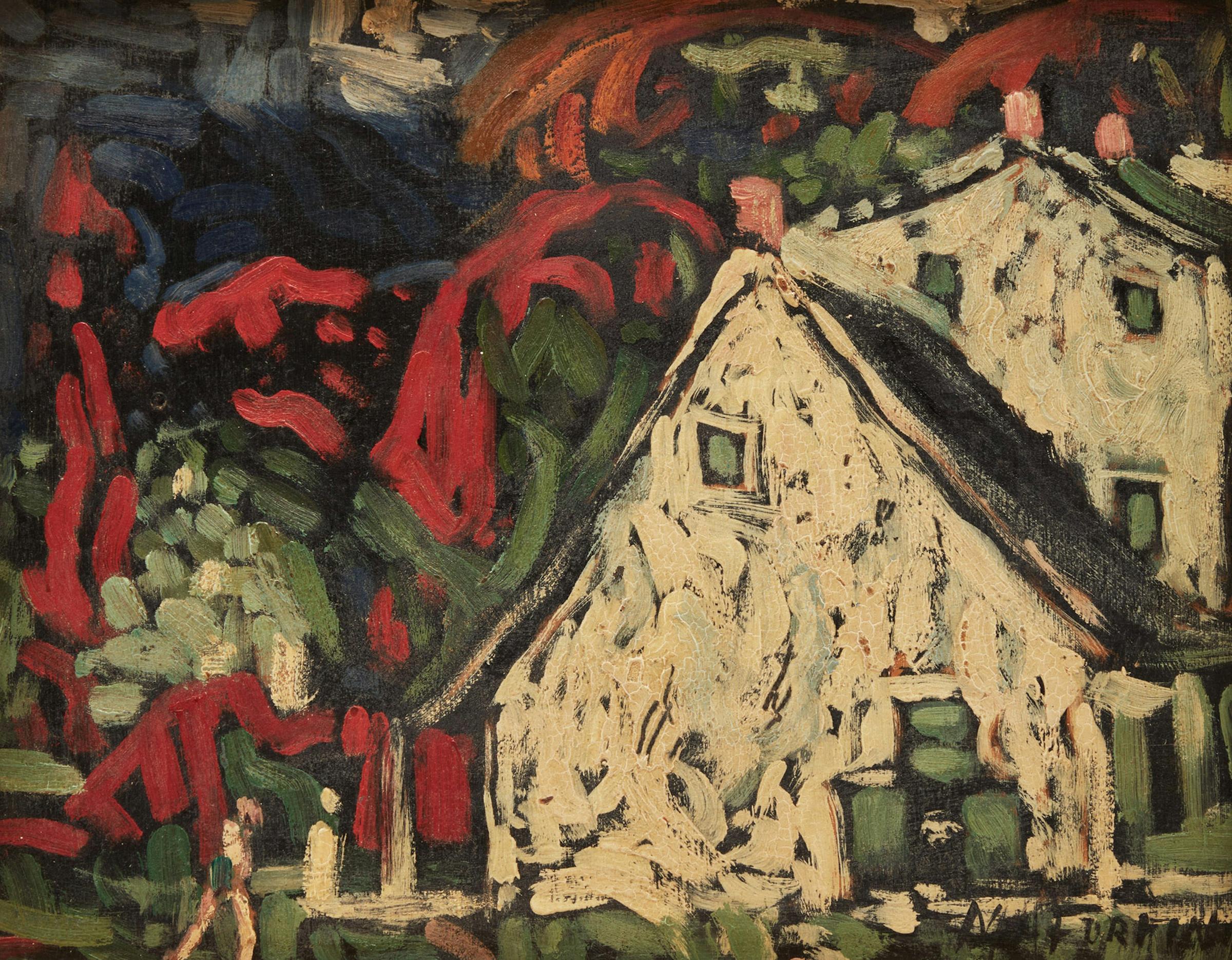 Marc-Aurèle Fortin (1888-1970) - House in St. Rose