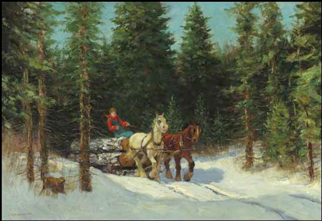 Frederick Simpson Coburn (1871-1960) - Logging in the Woods