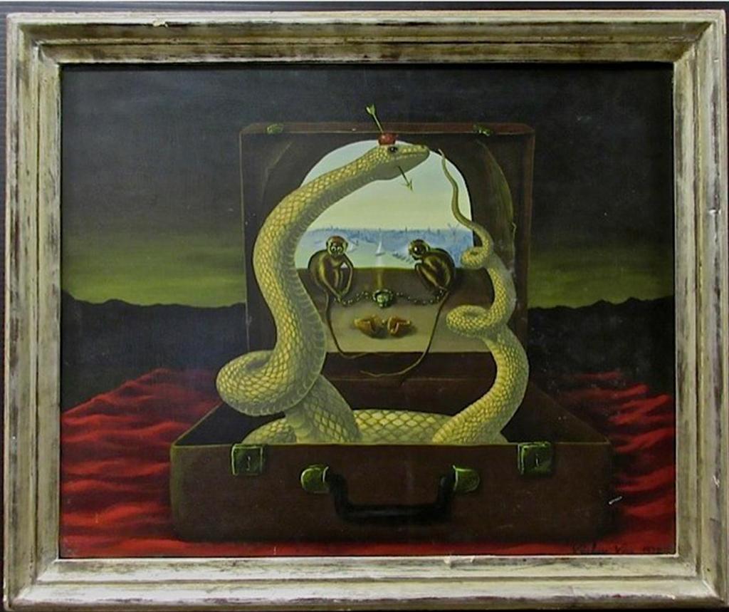 Vaclav Vaca (1948) - Untitled (Snake & Monkeys)