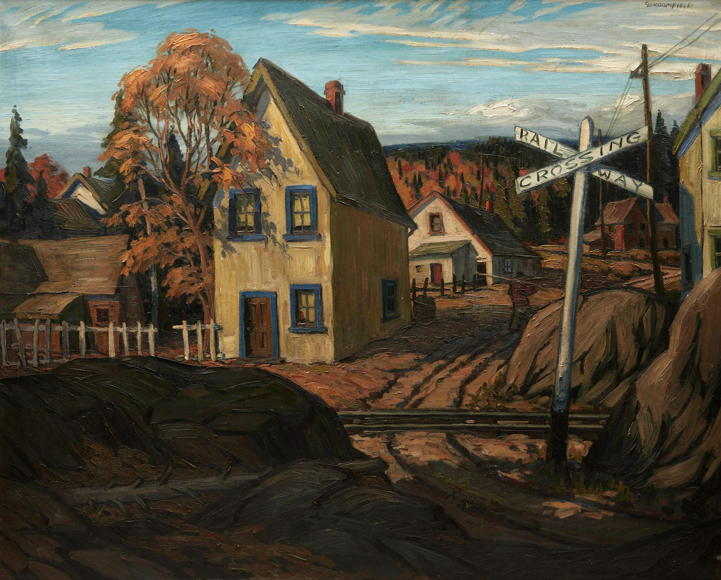 Adolphus George Broomfield (1906-1992) - Kearney Rail Crossing, 1937