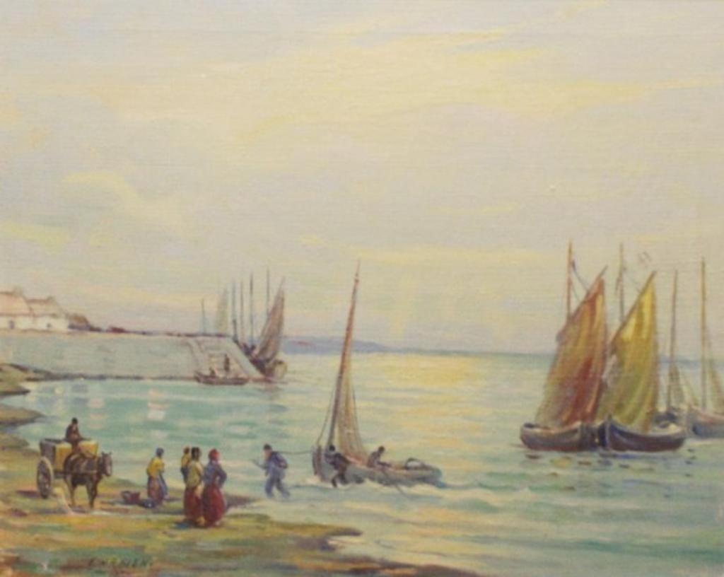 Edward Randolph Glen (1887-1963) - Return of the Boats