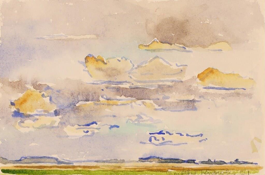 Dorothy Elsie Knowles (1927-2001) - Prairie Clouds; 2001