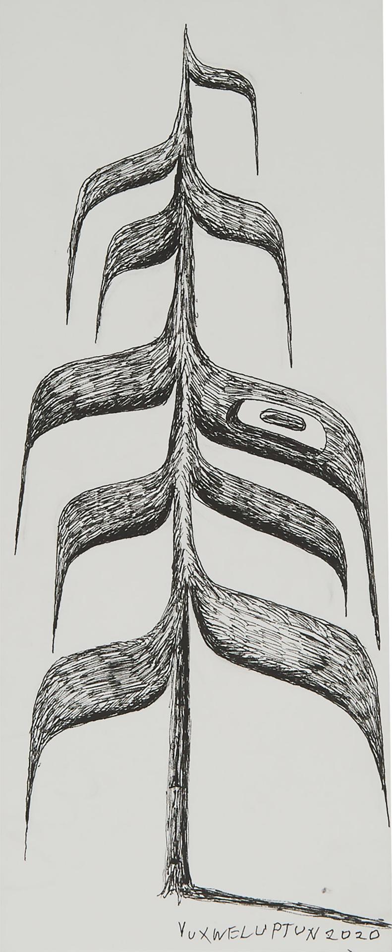 Lawrence Paul Yuxweluptun (1957) - Neo Tree Study #2, August 2020