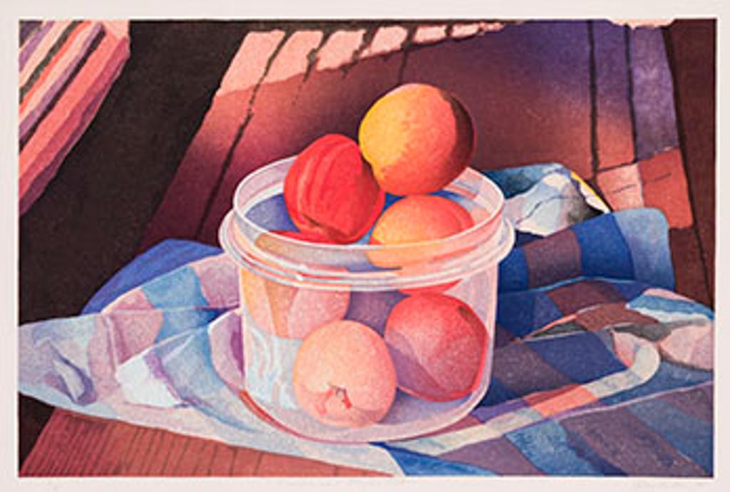 Mary Frances West Pratt (1935-2018) - Peaches in a Plastic Pot